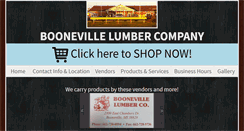 Desktop Screenshot of boonevillelumber.com